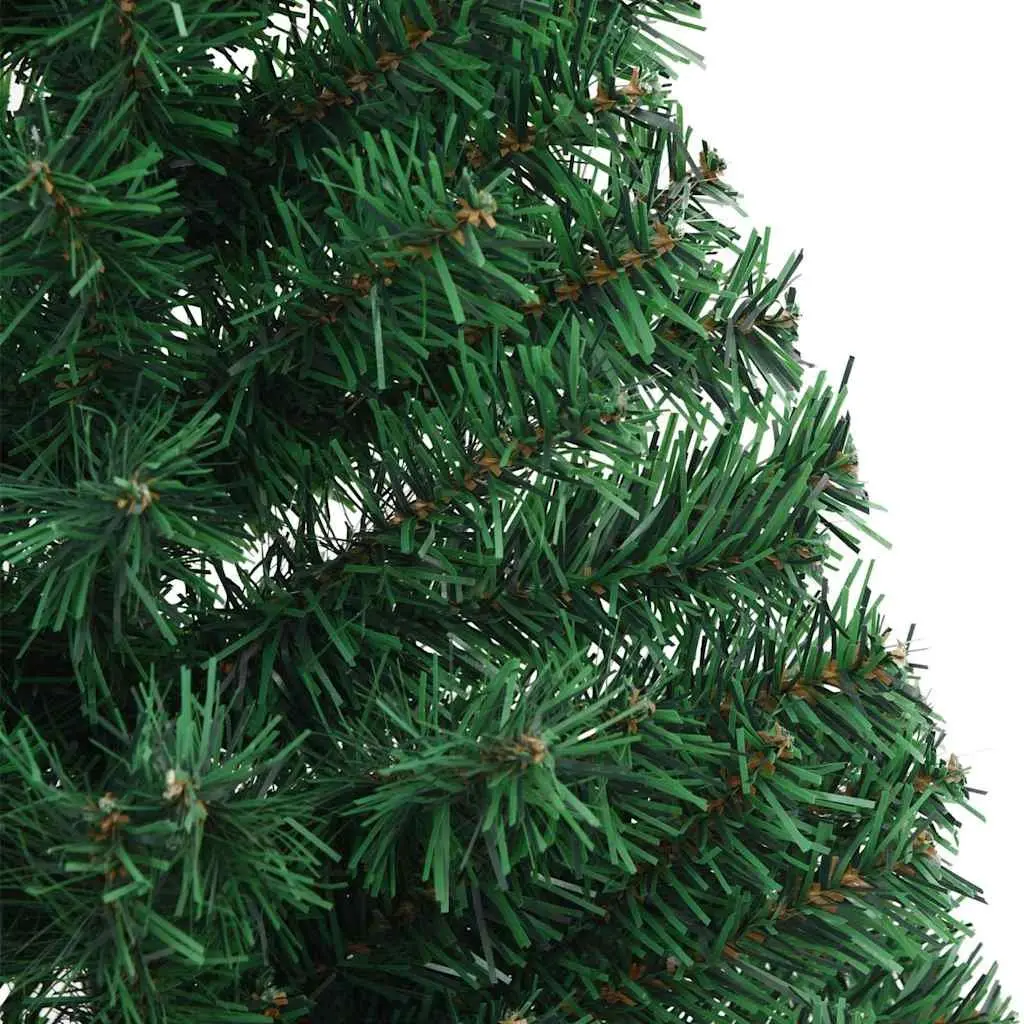 Half Christmas Tree 150cm Green PVC Decor