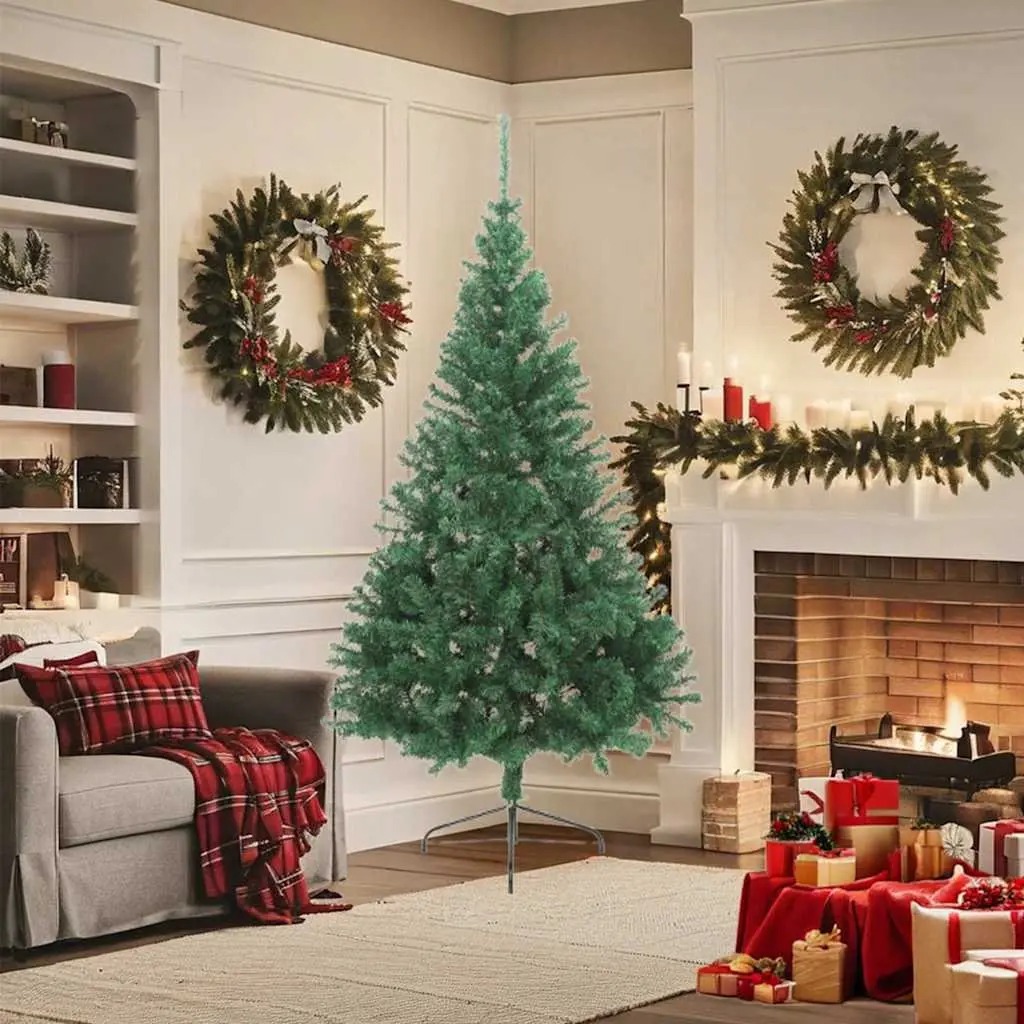 180cm Green Half Christmas Tree for Holiday Decor