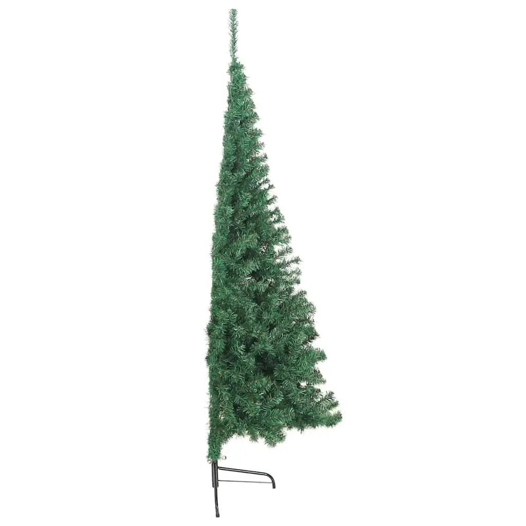 Artificial Corner Christmas Tree with Stand Green 210 cm PVC