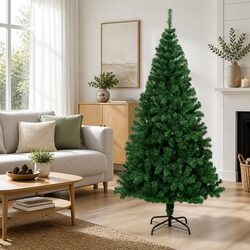 180cm Green PVC Artificial Christmas Tree with Thick Branches