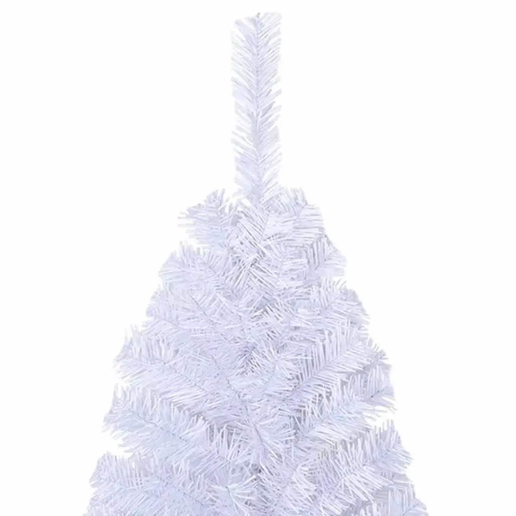 White PVC Artificial Christmas Tree 180cm with Thick Branches