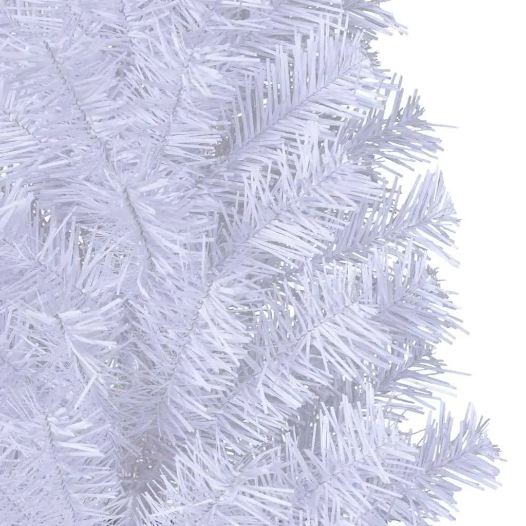 White PVC Artificial Christmas Tree 180cm with Thick Branches