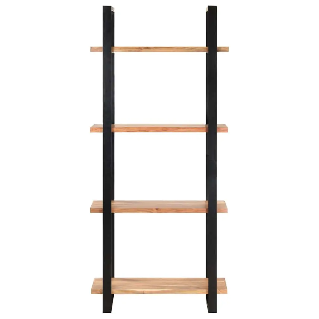 4-Tier Bookcase in Solid Acacia Wood