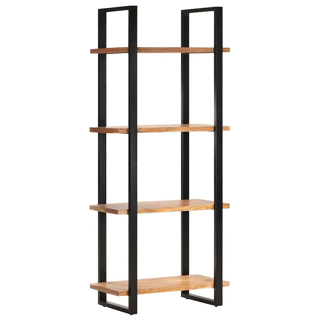 4-Tier Bookcase in Solid Acacia Wood