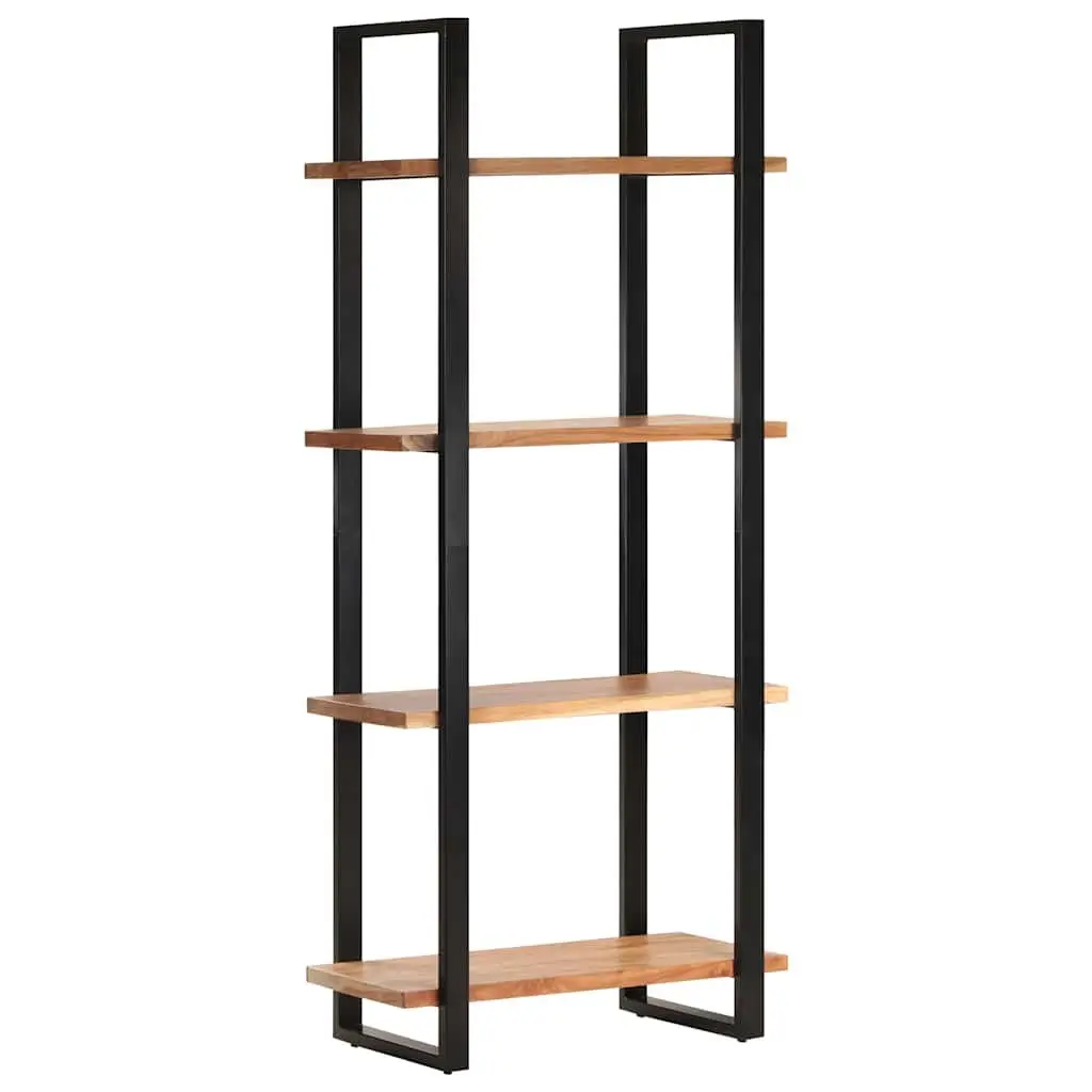4-Tier Bookcase in Solid Acacia Wood