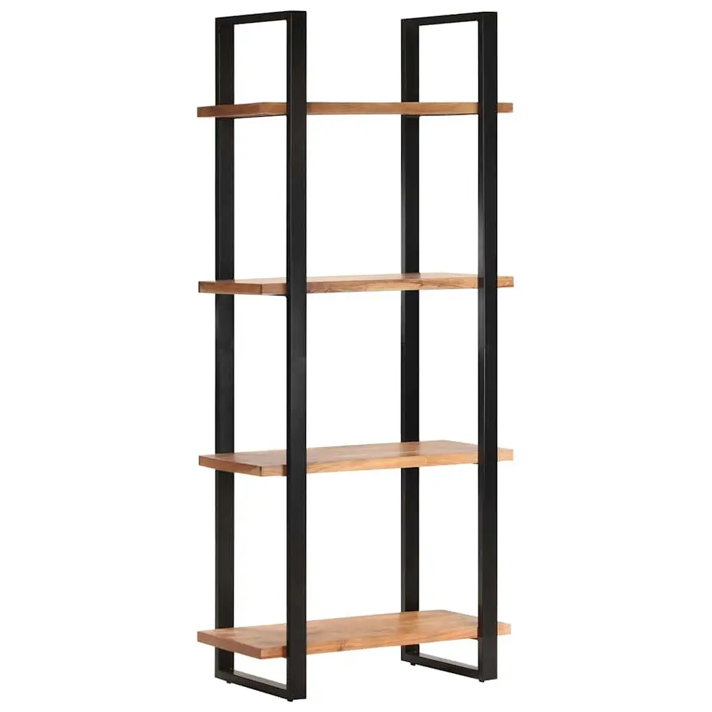 4-Tier Bookcase in Solid Acacia Wood
