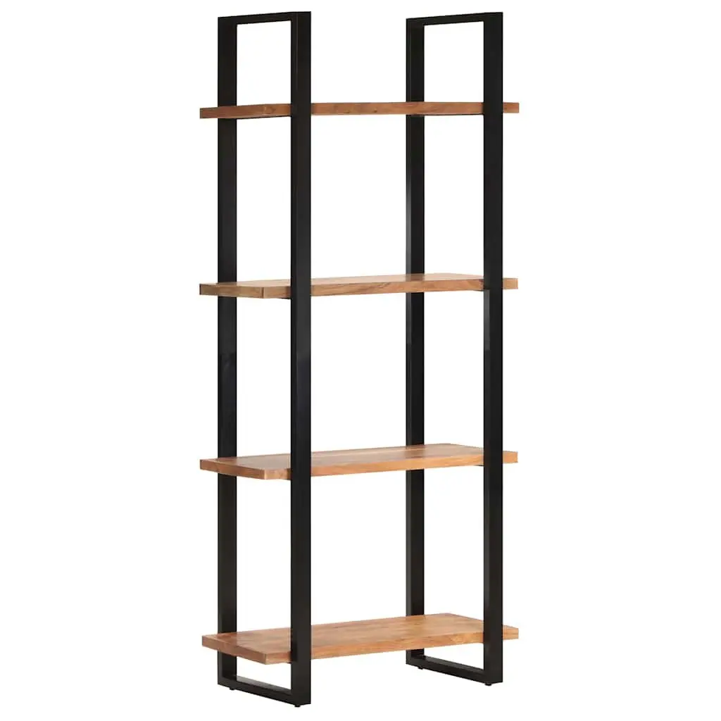 4-Tier Bookcase in Solid Acacia Wood