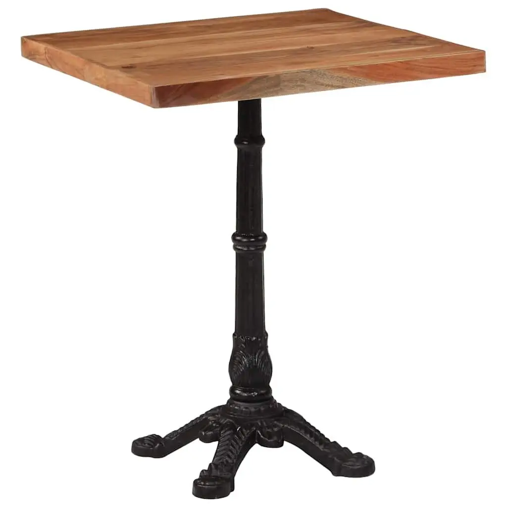 60x60x76cm Bistro Dining Table in Solid Acacia Wood