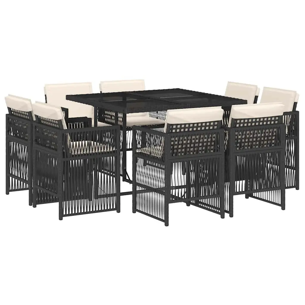 9 Piece Outdoor Dining Set with Cushions
