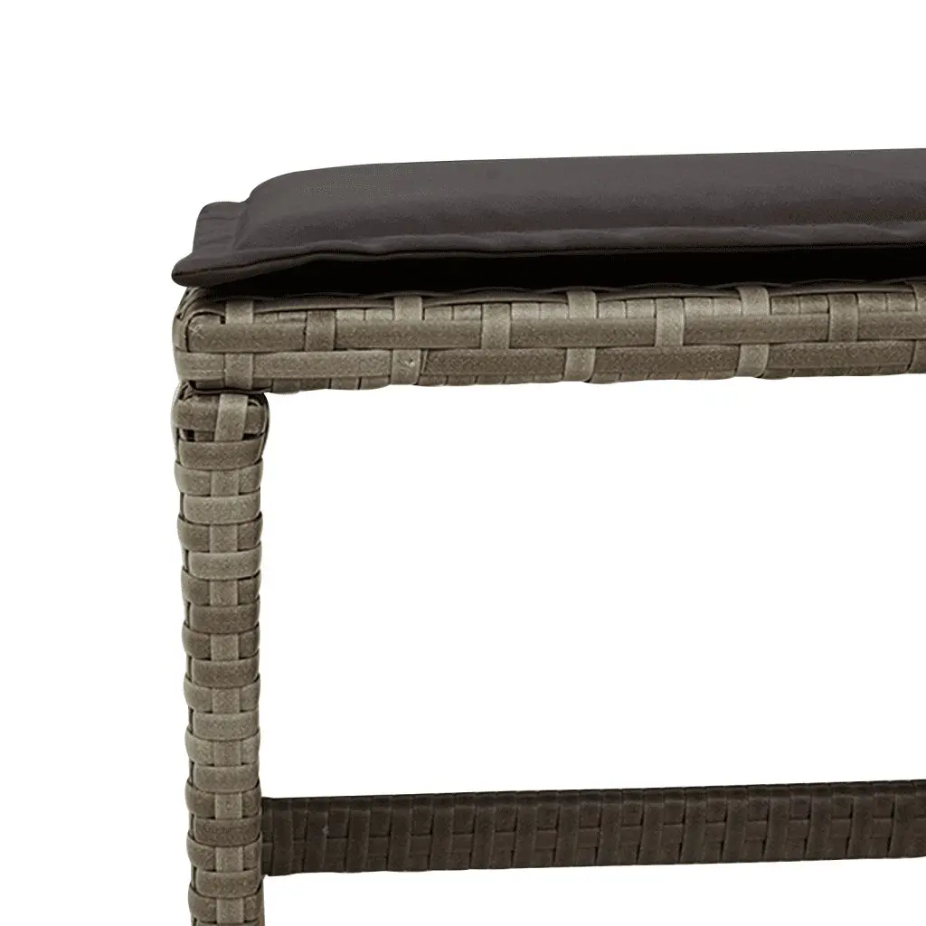 11 Piece Grey Poly Rattan Dining Set