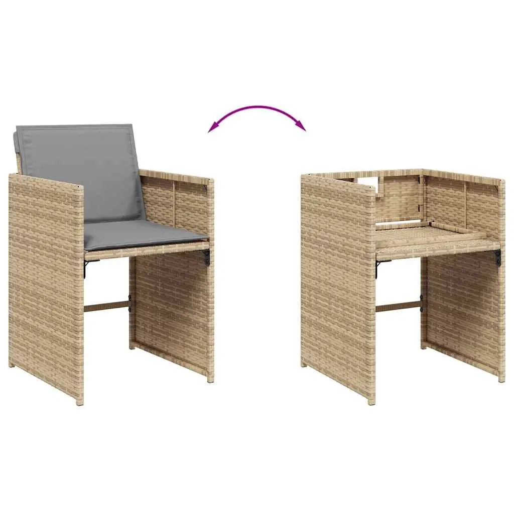 9 Piece Outdoor Dining Set with Cushions