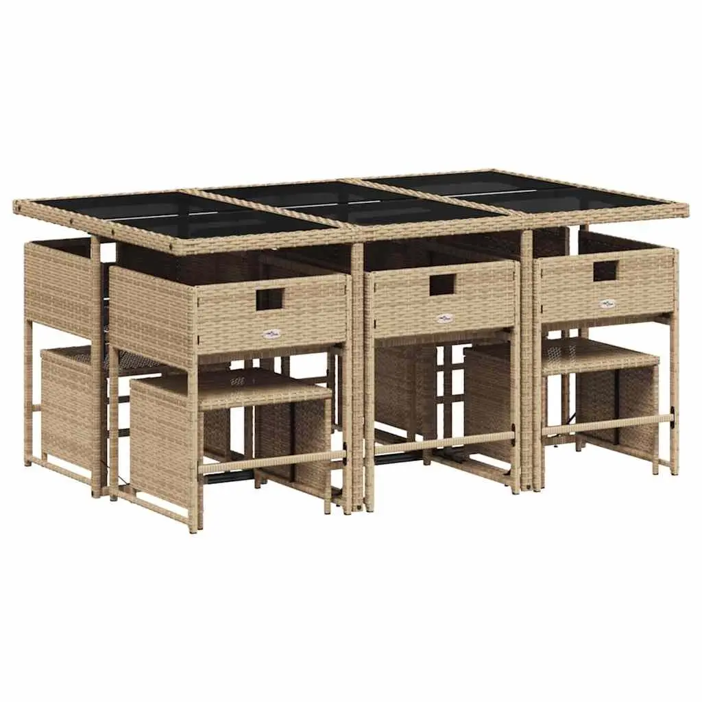 11 Piece Outdoor Dining Set with Cushions