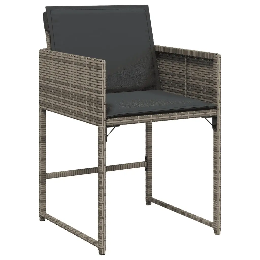 Grey Poly Rattan 15-Piece Outdoor Dining Set