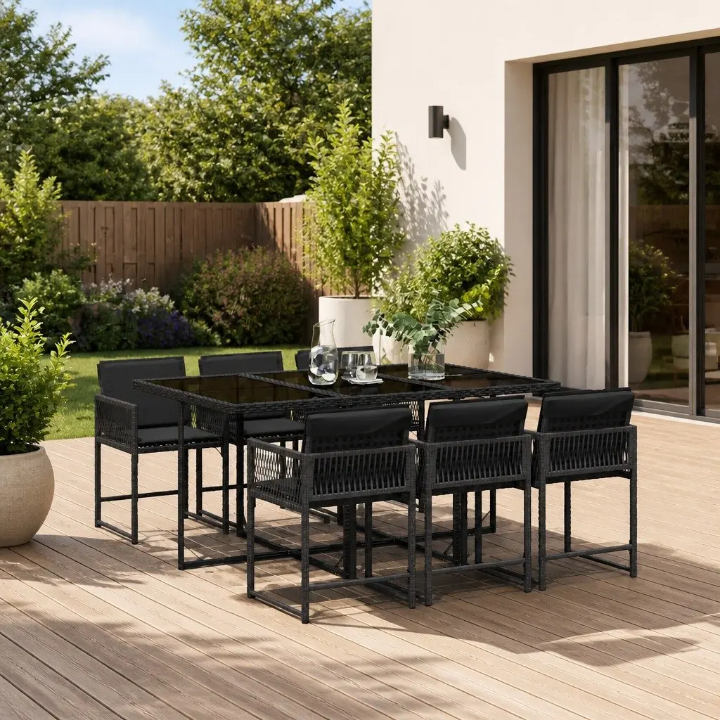 7 Piece Outdoor Dining Set with Cushions