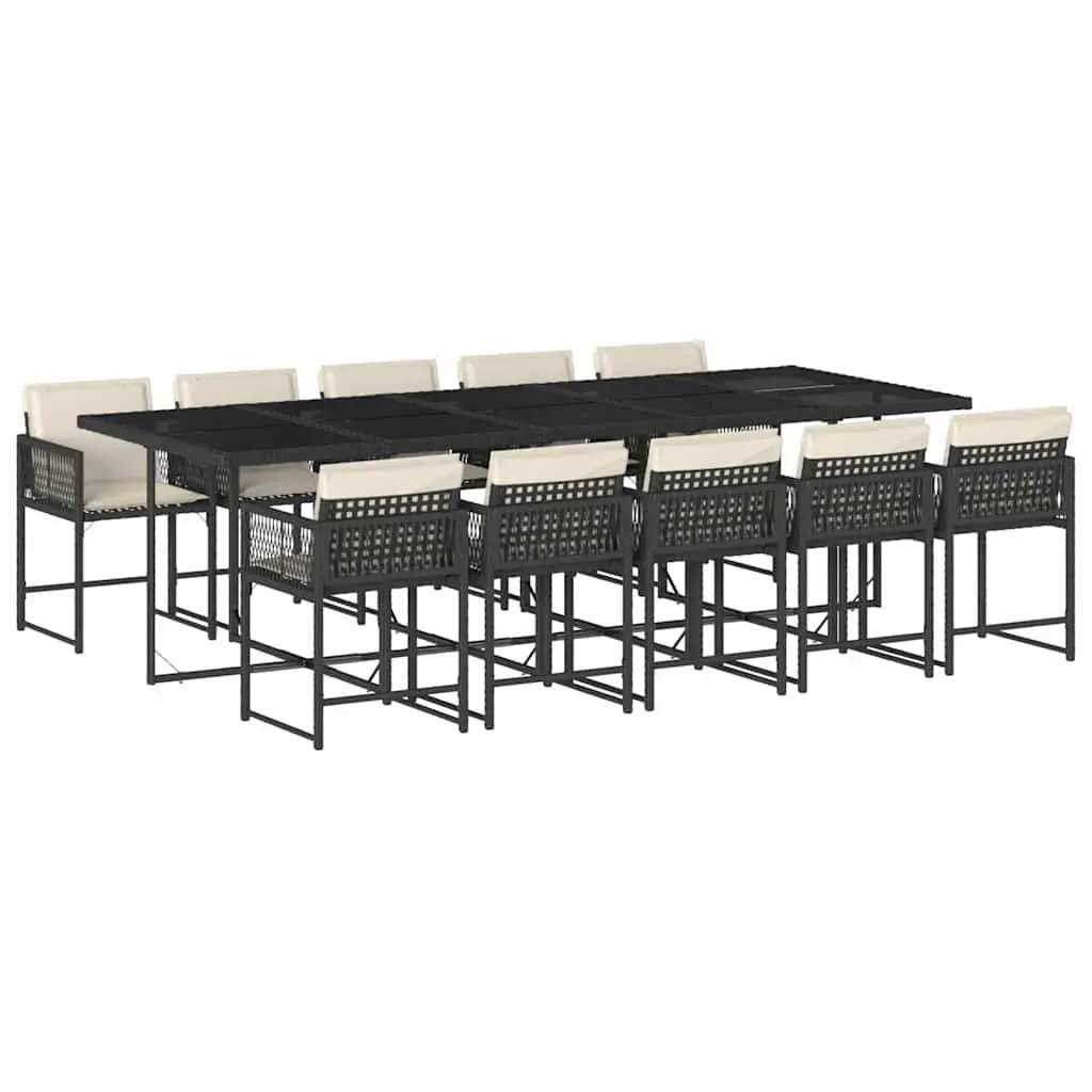 11 Piece Garden Dining Set with Cushions