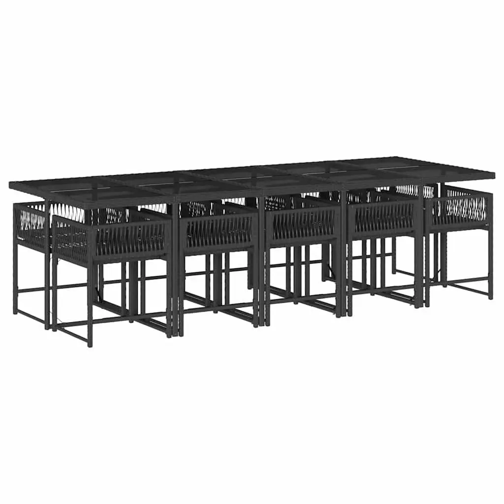 11 Piece Garden Dining Set with Cushions