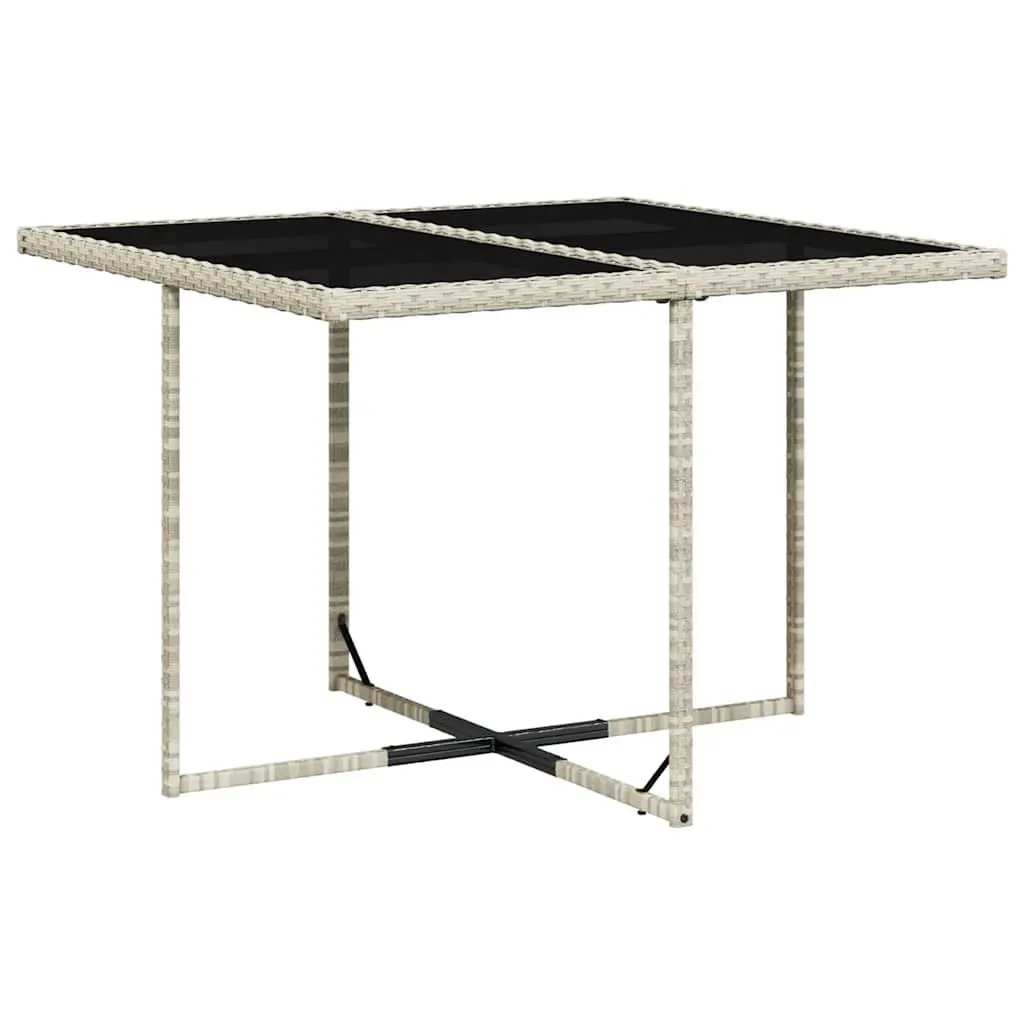 9 Piece Grey Outdoor Garden Dining Set with Cushions