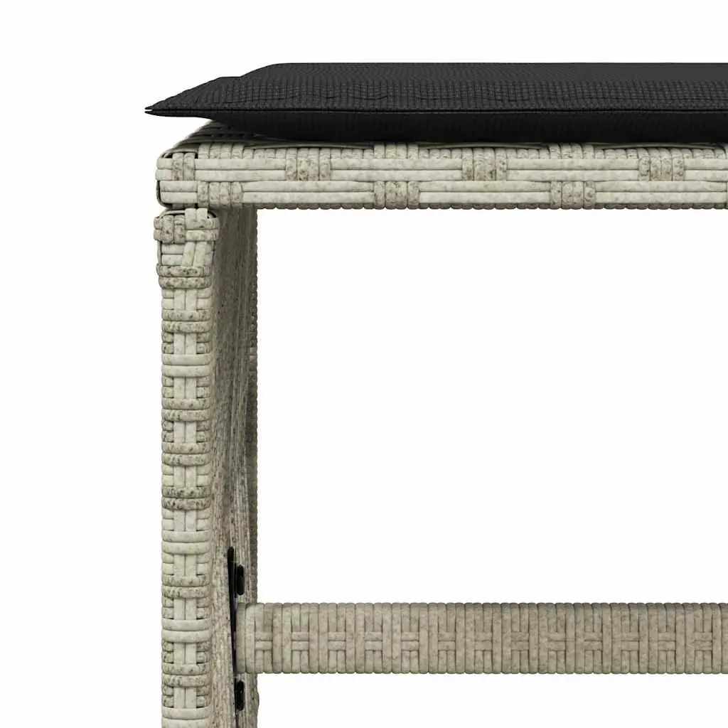 9 Piece Grey Outdoor Garden Dining Set with Cushions