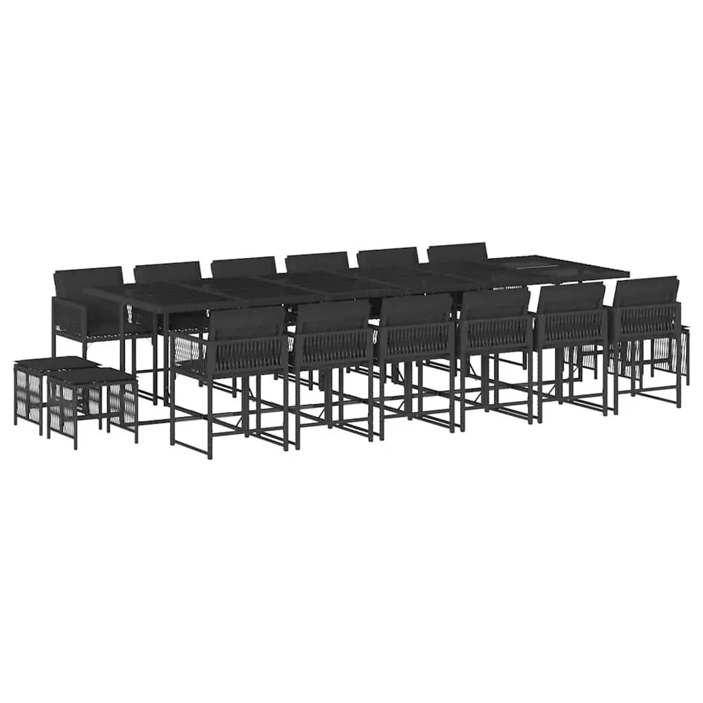 17-Piece Outdoor Dining Set with Cushions