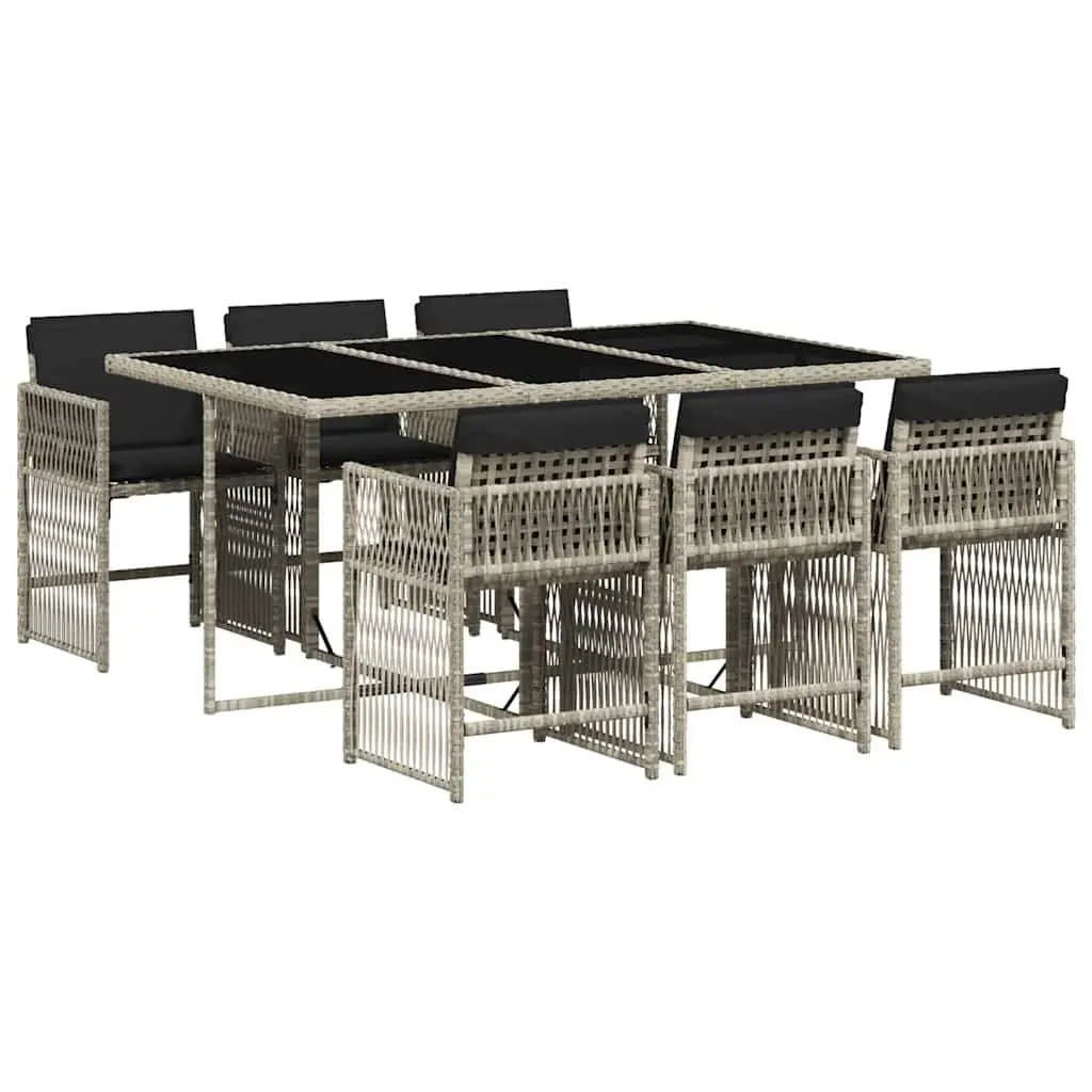7 Piece Garden Dining Set with Cushions