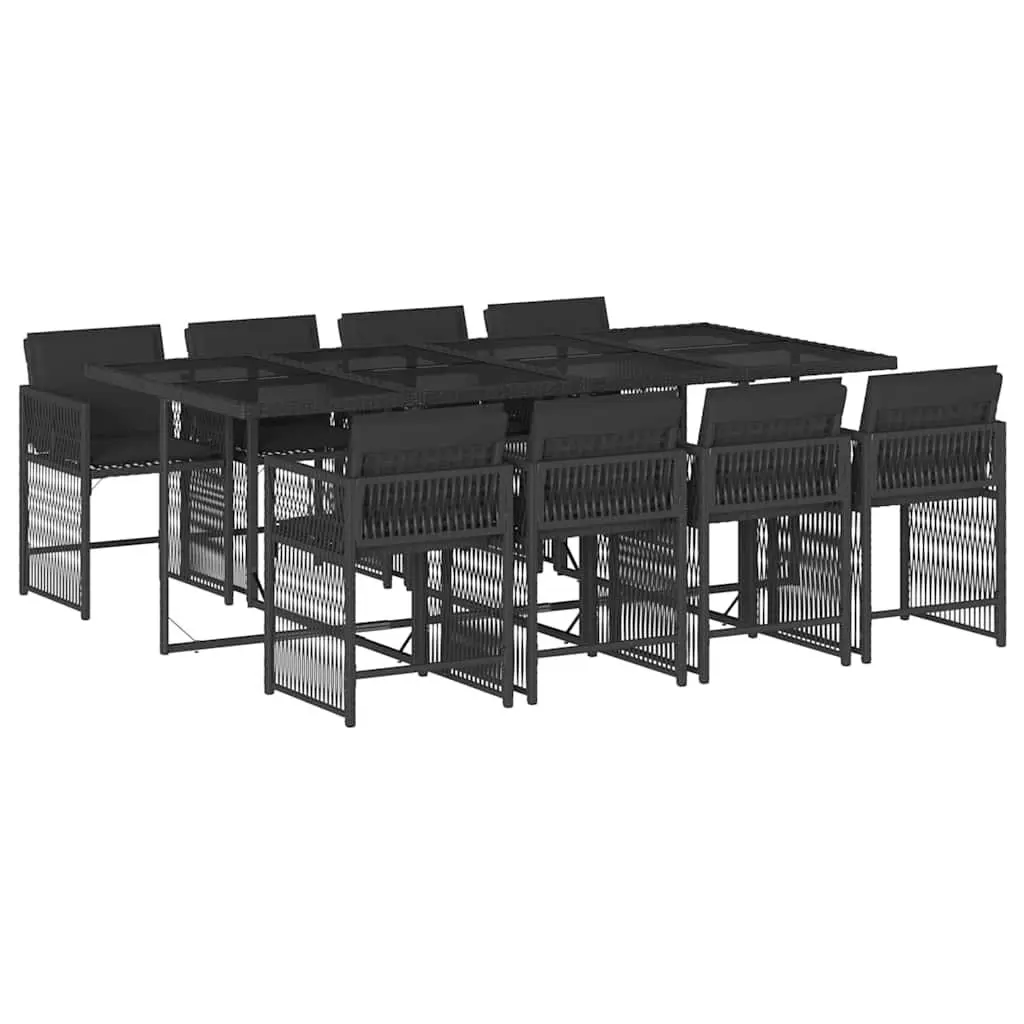9 Piece Outdoor Dining Set with Cushions
