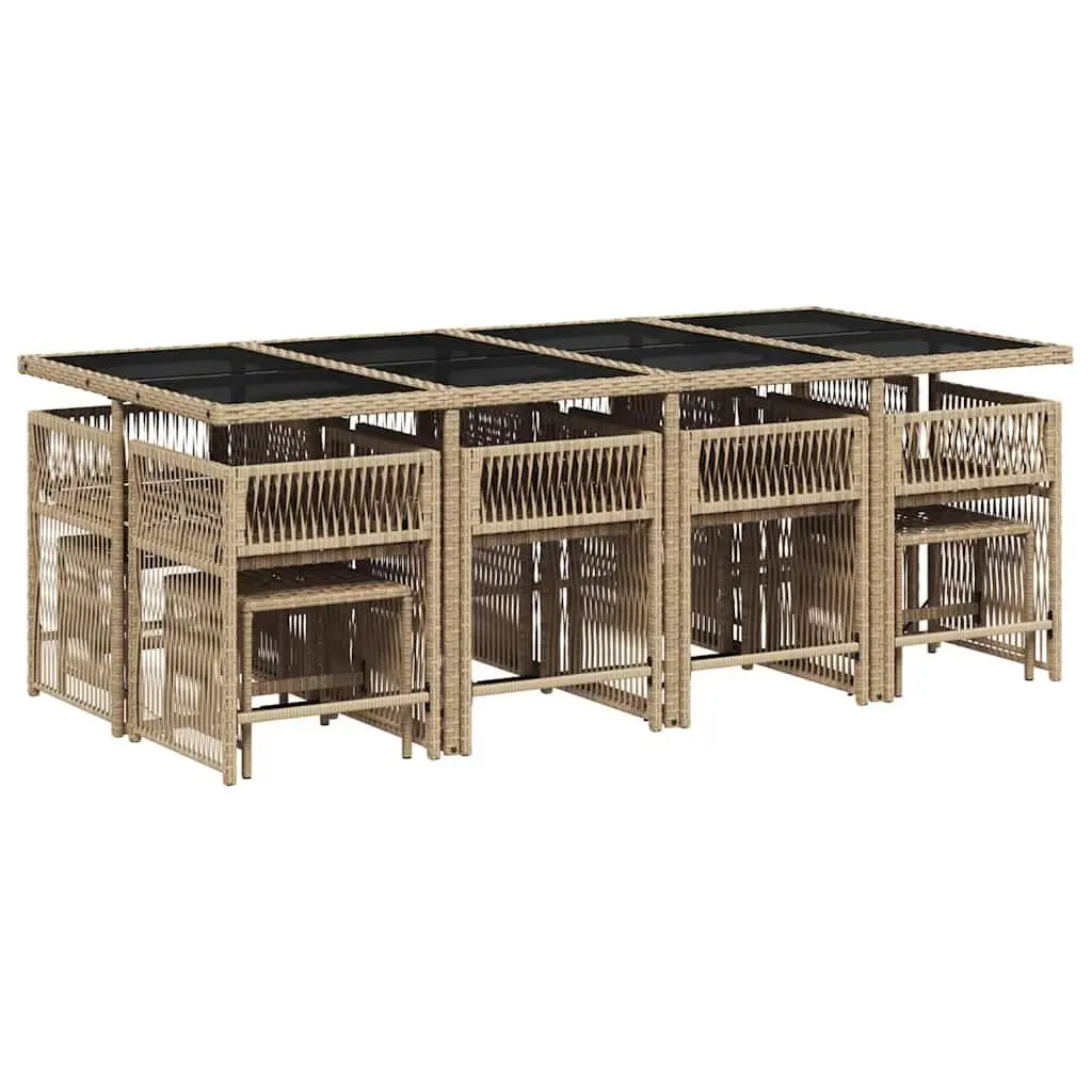 13-Piece Garden Dining Set with Cushions