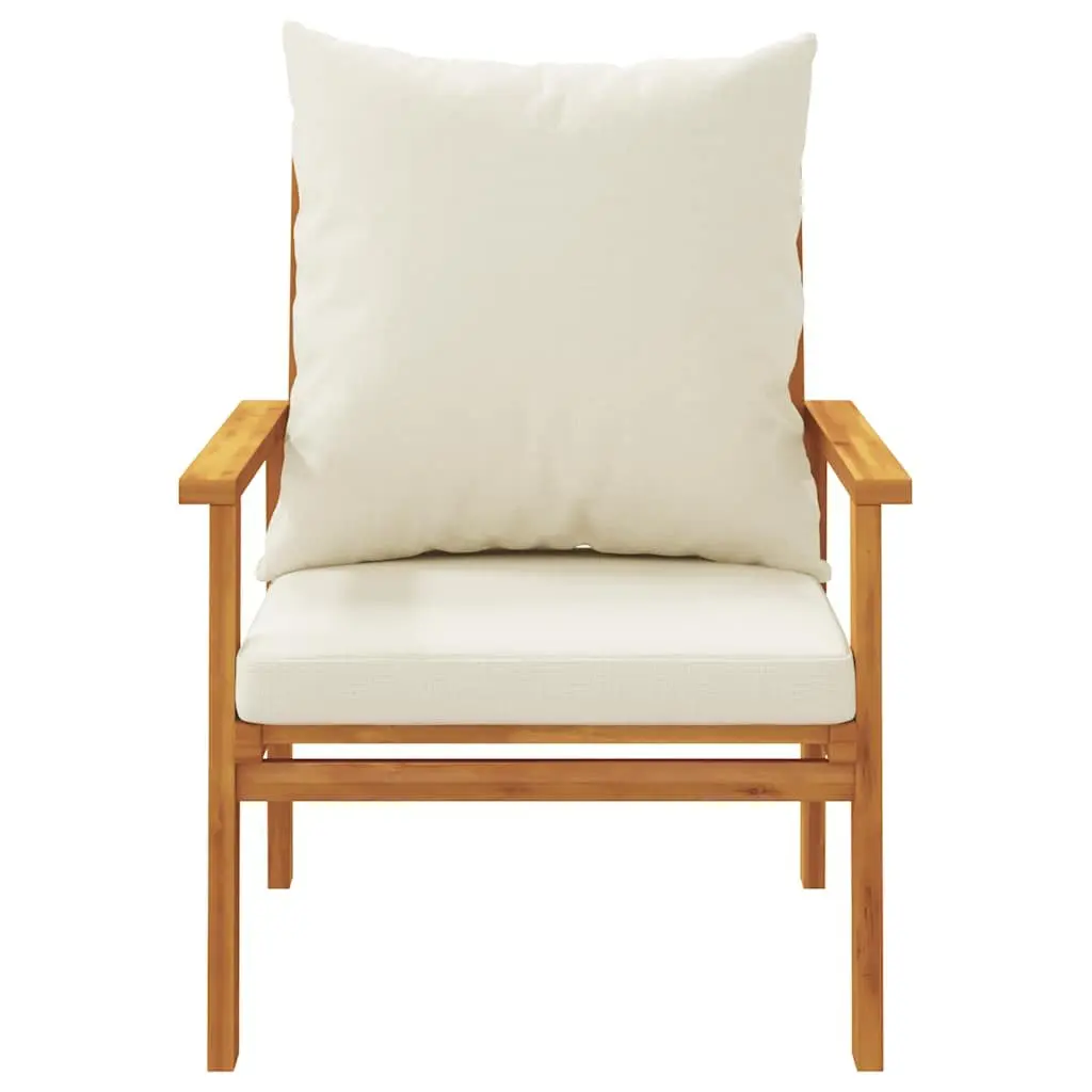 3 Piece Garden Lounge Set Solid Wood Acacia Brown
