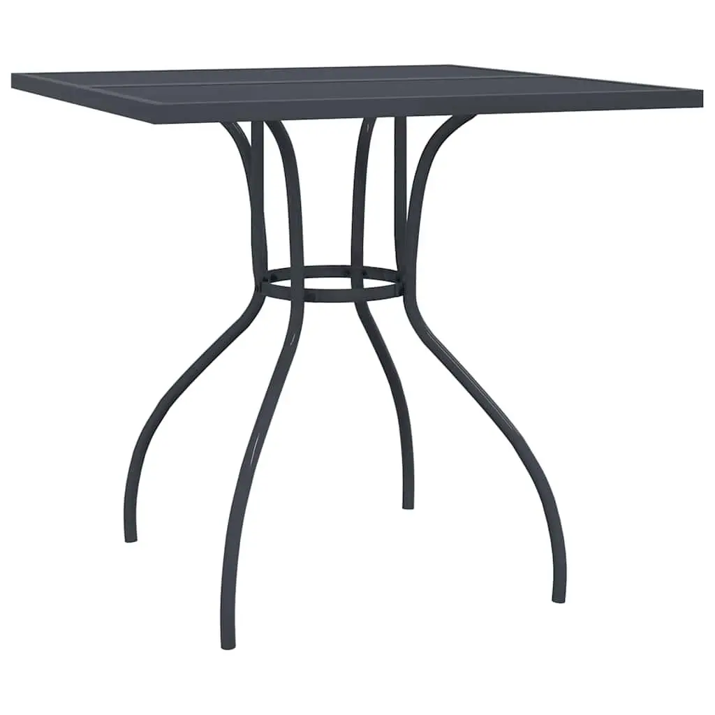 Anthracite Metal Mesh Garden Dining Set 3 Pieces