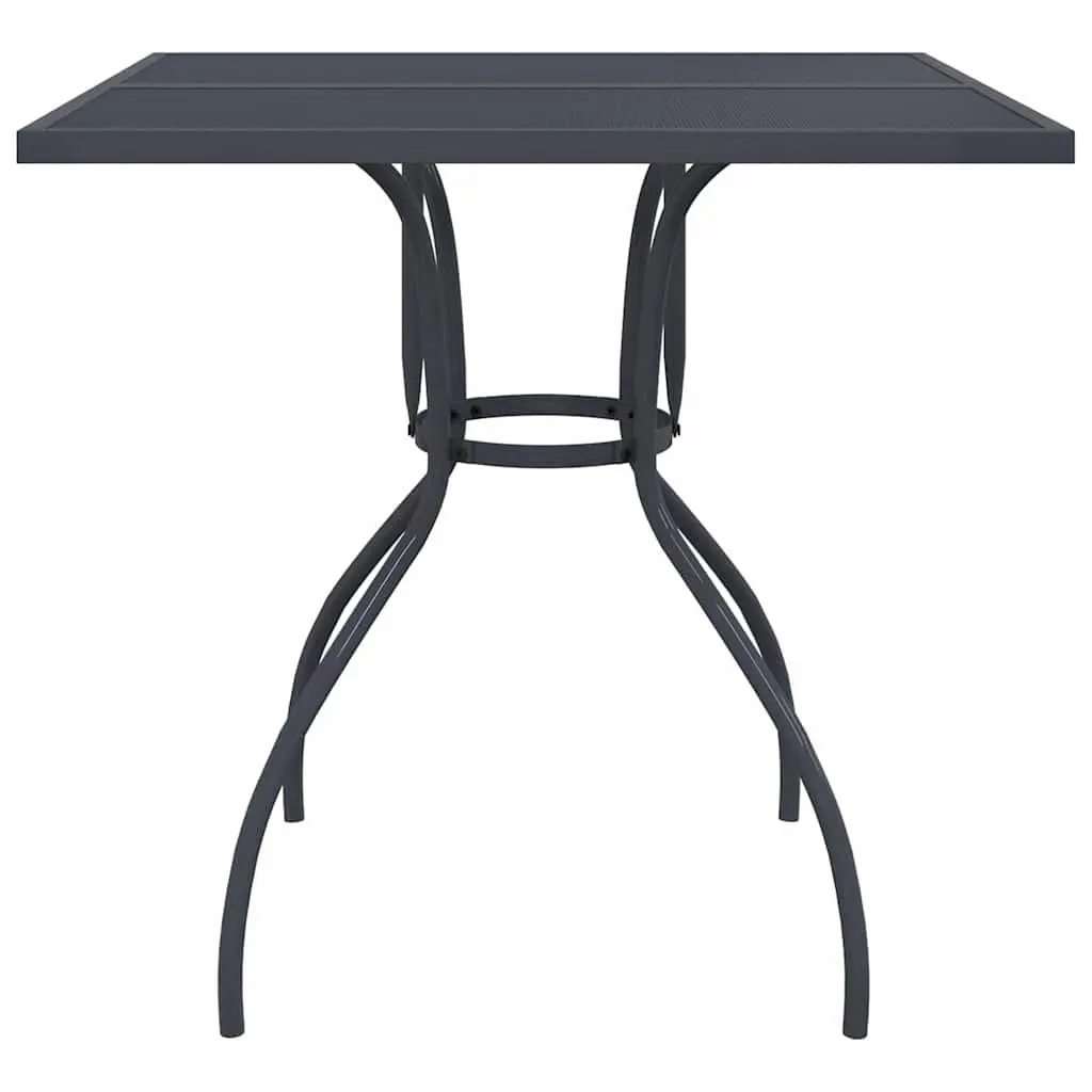 Anthracite Metal Mesh Garden Dining Set 3 Pieces