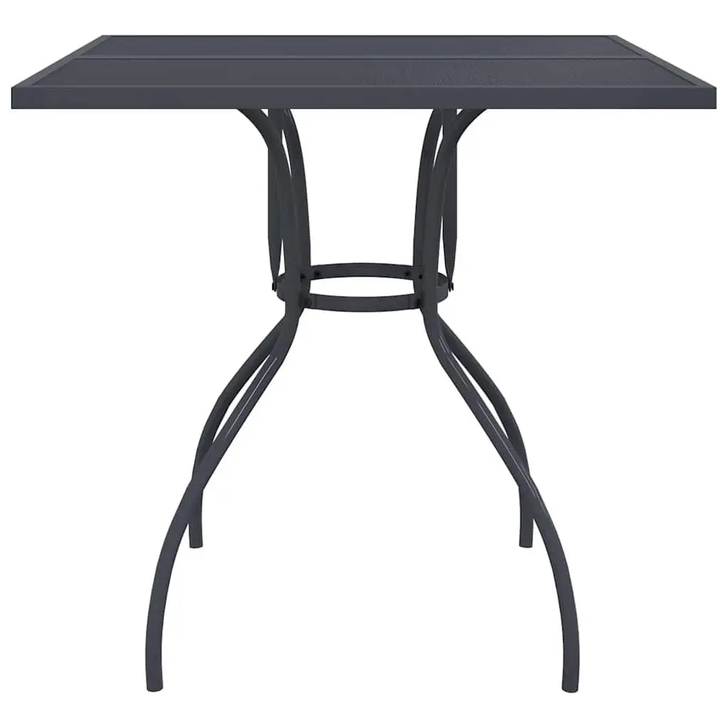 Garden Dining Set 5 Piece Outdoor Furniture Anthracite Metal Mesh Patio Table