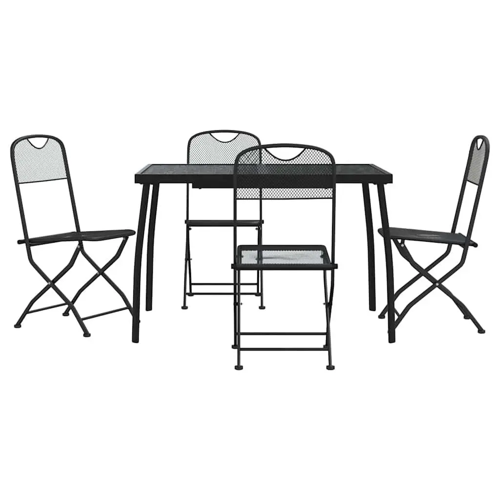 5-Piece Anthracite Garden Dining Set