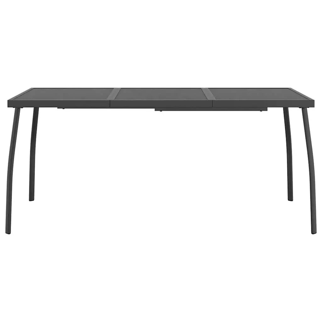 7 Piece Anthracite Metal Mesh Dining Set