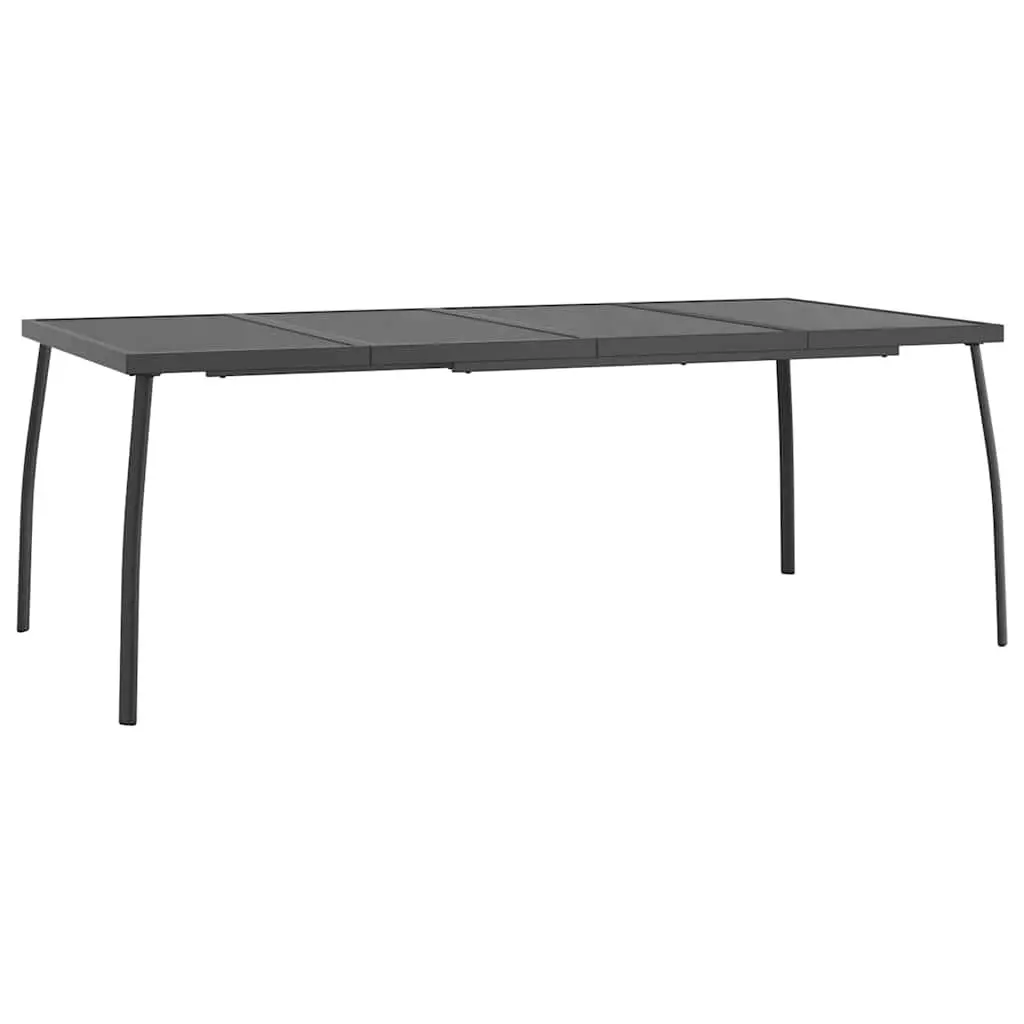 9 Piece Anthracite Metal Mesh Garden Dining Set