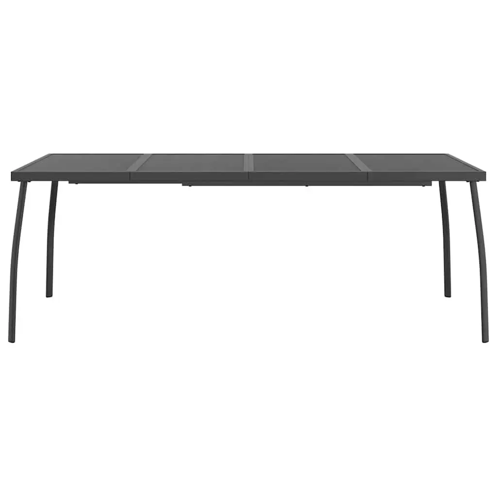 9 Piece Anthracite Metal Mesh Garden Dining Set