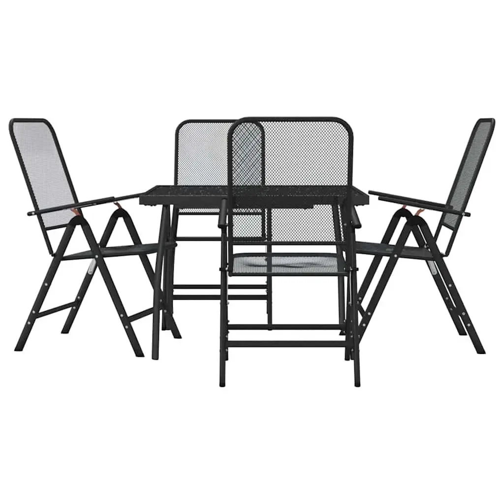 5-Piece Metal Mesh Garden Dining Set