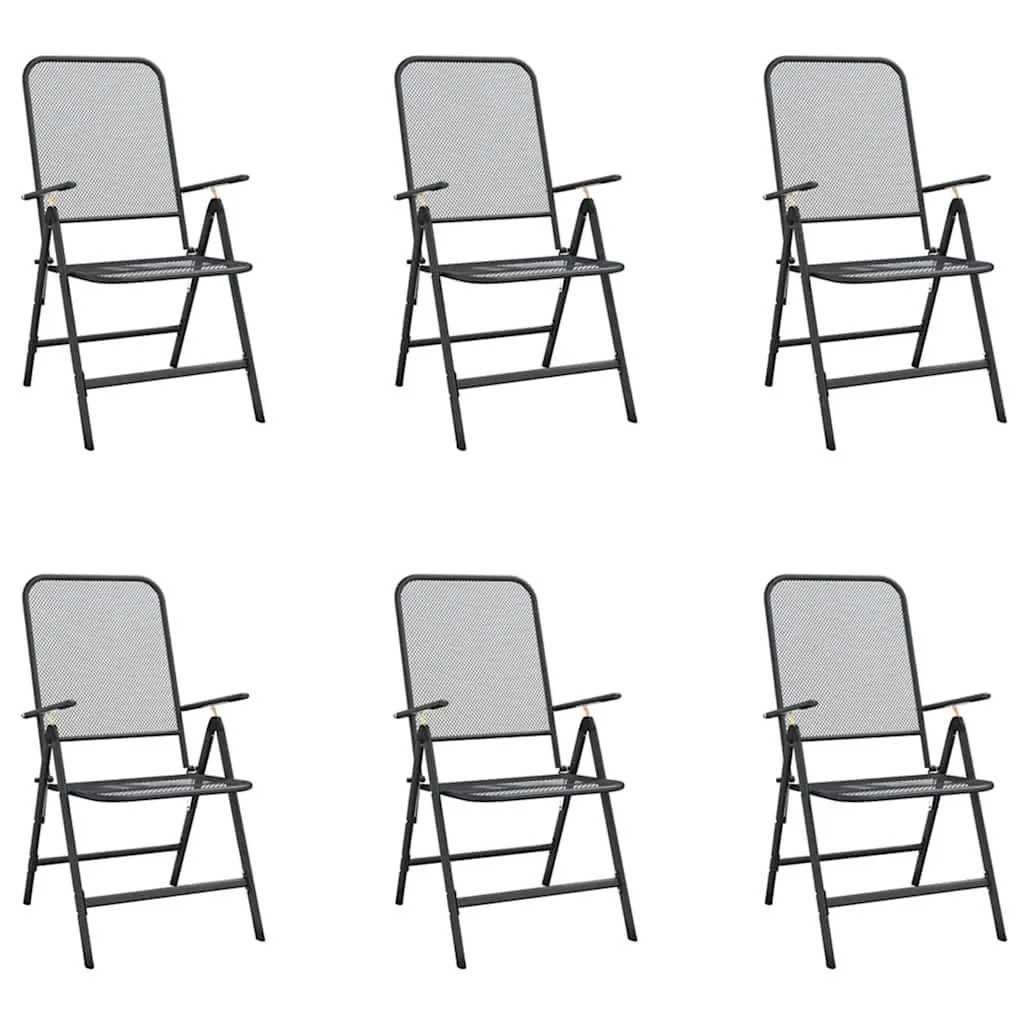 7 Piece Garden Dining Set in Anthracite