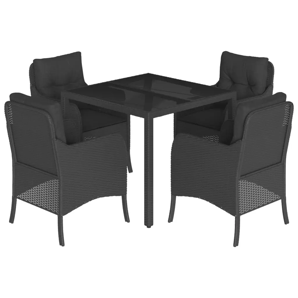 5 Piece Outdoor Dining Set with Cushions