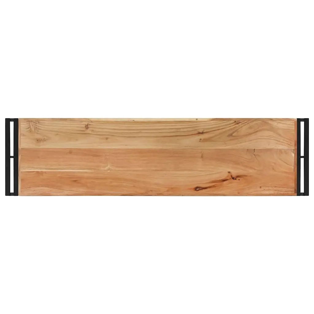 Acacia Wood Console Table with Iron Support