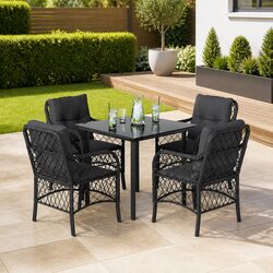 5 Piece Garden Dining Set for Outdoor Spaces