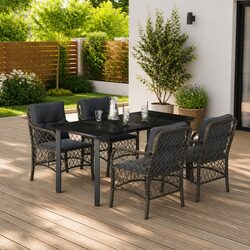 Premium 5-Piece Garden Dining Set for Outdoor Spaces