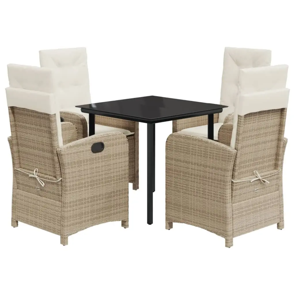 5-Piece Garden Dining Set for Outdoor Use