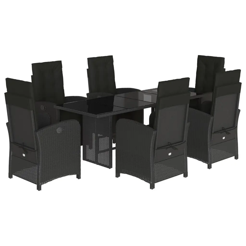 7-Piece Garden Dining Set with Cushions