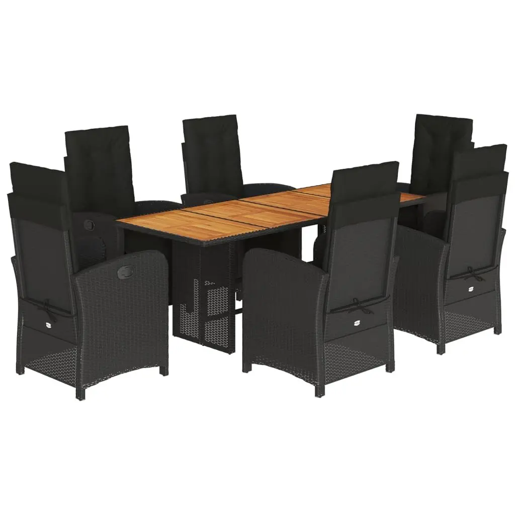 7 Piece Outdoor Dining Set with Padded Chairs