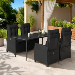 Premium Garden Dining Set: 5-Piece Outdoor Furniture