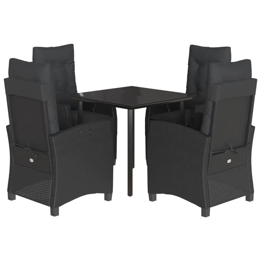 5-Piece Garden Dining Set with Cushions