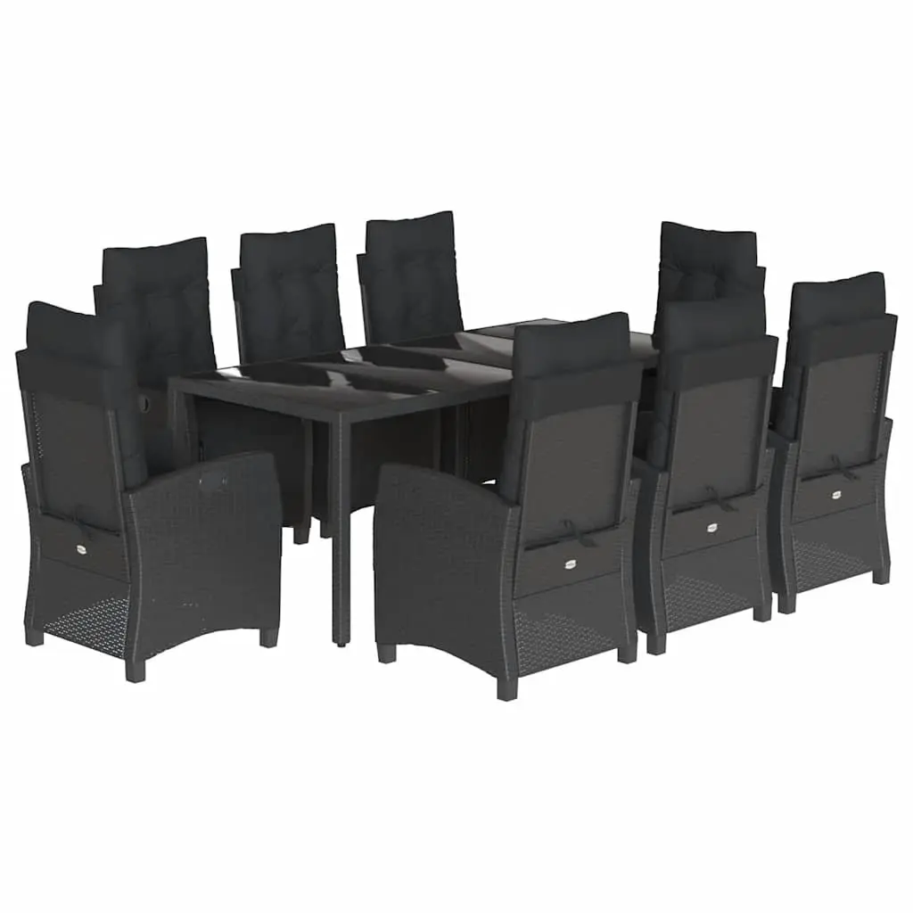 9 Piece Garden Dining Set with Cushions