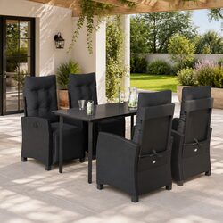 Premium 5-Piece Outdoor Dining Set with Cushions