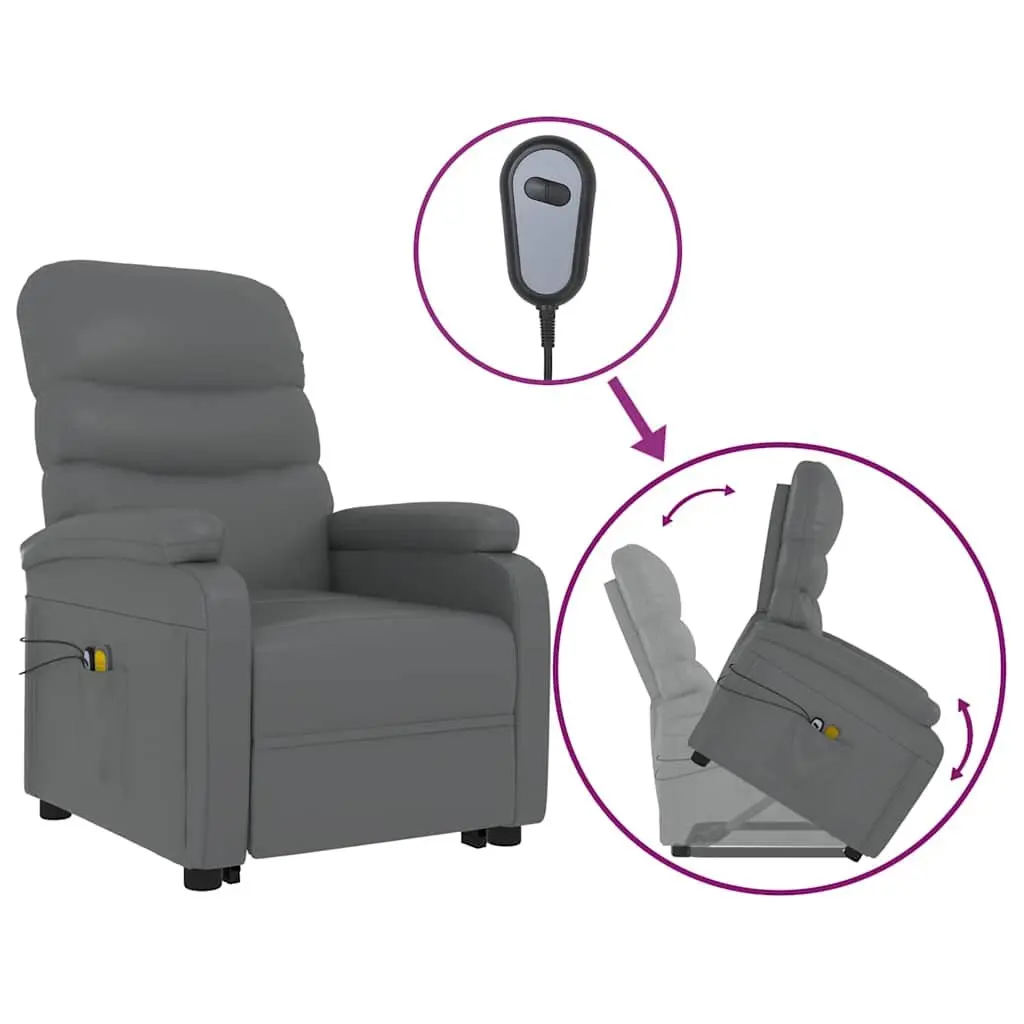 Stand Up Massage Chair in Anthracite