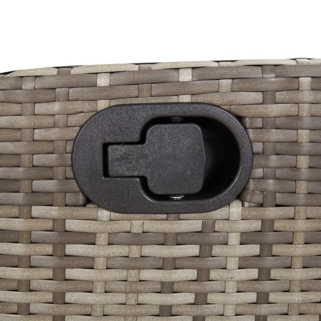 9-Piece Grey Rattan Garden Dining Set