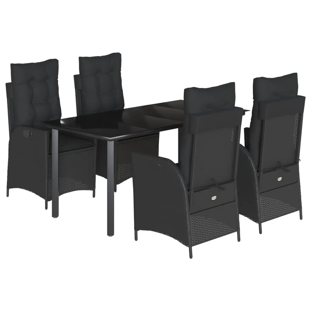 5 Piece Outdoor Dining Set with Cushions